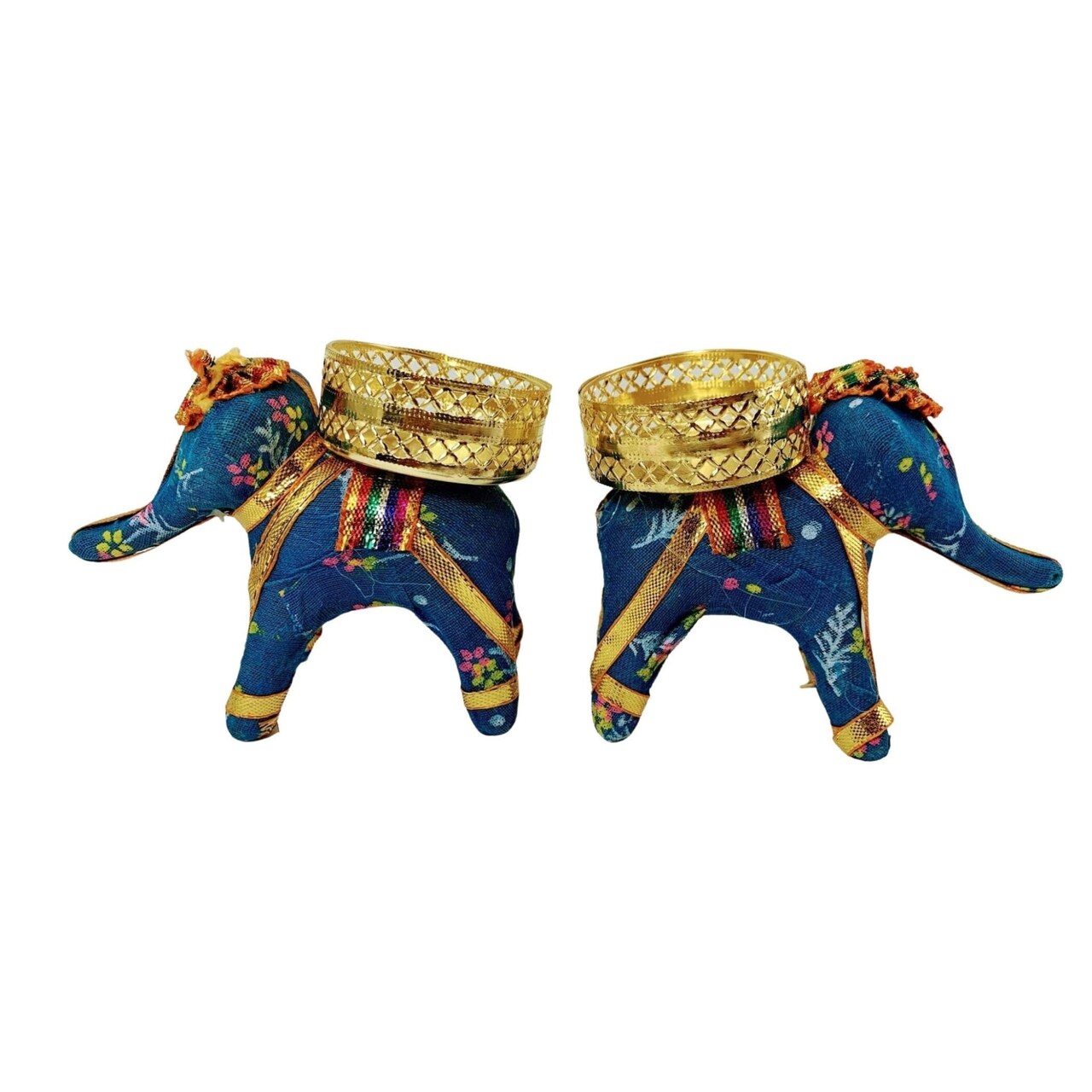 Elephant Tea Light Candle Holders Indian Festival of Light Decorative Candle Stand for Diwali Christmas Thanksgiving Housewarming Gift T-light Holder for Centerpiece Dining Table Home Decor